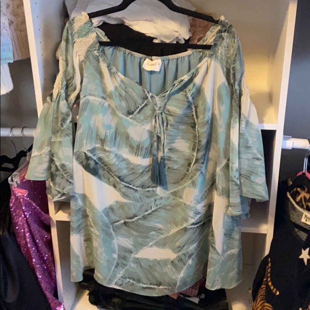 Palm Print Dress